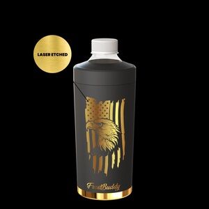 GOLDEN EAGLE(Texas Tea)OSFA Universal Buddy Black And metallic Gold Laser Etched